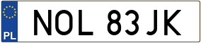 Trailer License Plate